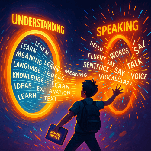 مهارت‌های تولیدی در برابر مهارت‌های دریافتی: چرا بیان سخت‌تر از درک است؟